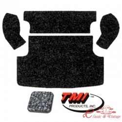 Kit de alfombra gris para maletero trasero (TMI 407) (4 piezas)