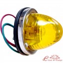 Vitre arrière ronde orange conçue pour une ampoule à filament unique (non homologuée)
