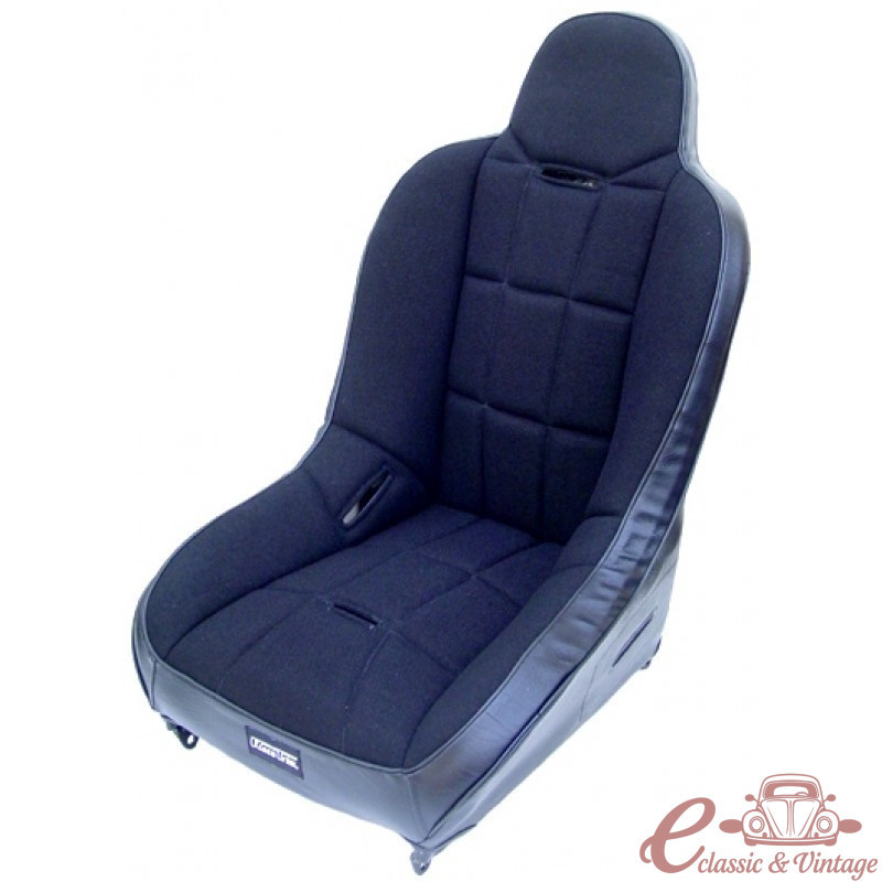 Seient "RACE-TRIM" amb revestiment de vinil negre / tela negra