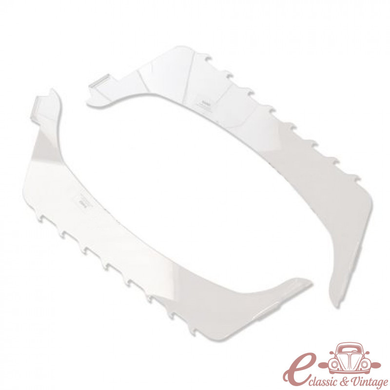 Conjunto de 2 entradas de ar de resfriamento de motor de policarbonato para T2 8 / 63-7 / 67