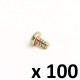 Conjunto de 100 parafusos auto-roscantes de cabeça redonda 3,9x6,5 para clipes de fixação ref 08558