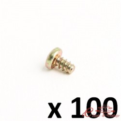 Conjunto de 100 parafusos auto-roscantes de cabeça redonda 3,9x6,5 para clipes de fixação ref 08558