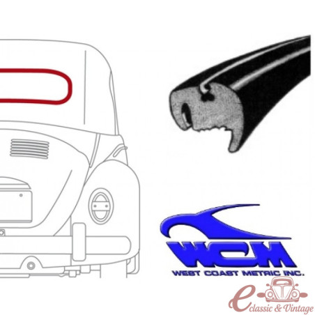 joint de lunette arrière cal look cabriolet 64-7/75 WCM