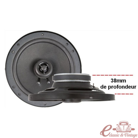 Joc de 2 altaveus Retrosound 2-way 50W diàmetre 16cm (venuts amb reixes)