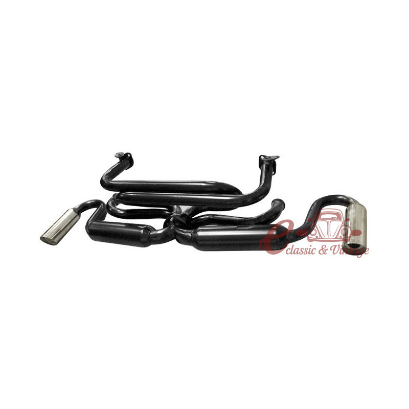 échappement double sortie Tuck-Away avec 4 en 1 grosse bride 13/15/1600cc