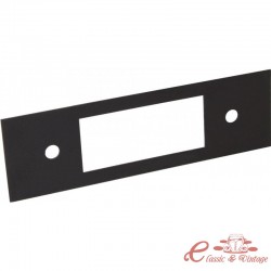 Placa frontal de metal preto universal para rádio automotivo Retrosound (58x194 mm)