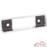 Placa frontal estilo Wolfsburg cromada e preta para Beetle 58-67