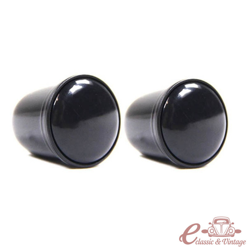 Conjunt de 2 botons de control negre estil Safir per a la ràdio del cotxe Retrosound