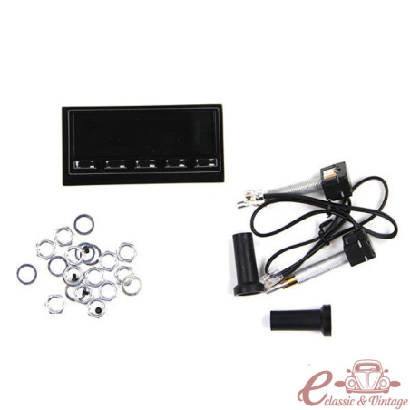 Pantalla con botones negros