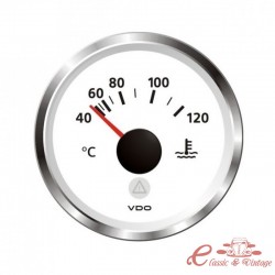 Dial de temperatura de l'aigua 40-120 ° C diàmetre 52mm fons blanc VDO