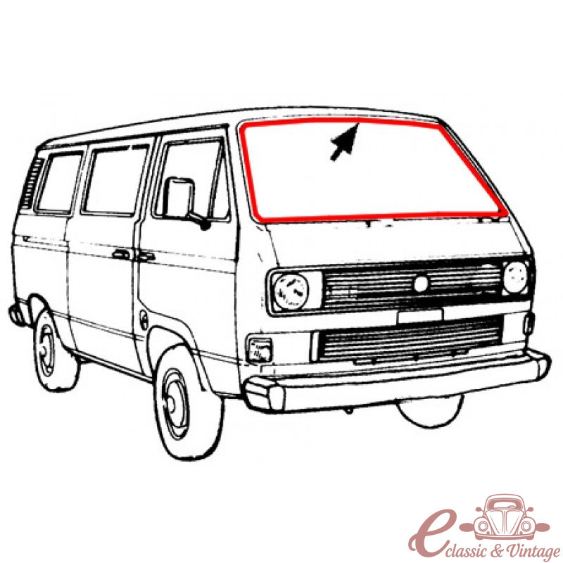 Junta de pára-brisa lisa