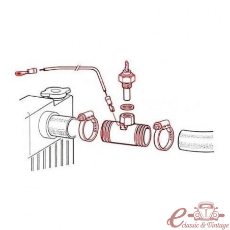 Kit de sensor de temperatura del agua VDO