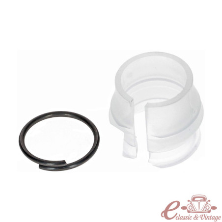 silentbloc de passage de la tringlerie de boite avec son collier métallique