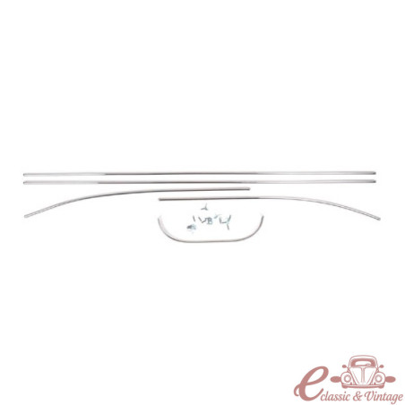 Kit de motllures de portes cromades per a Beetle Sedan 56-57