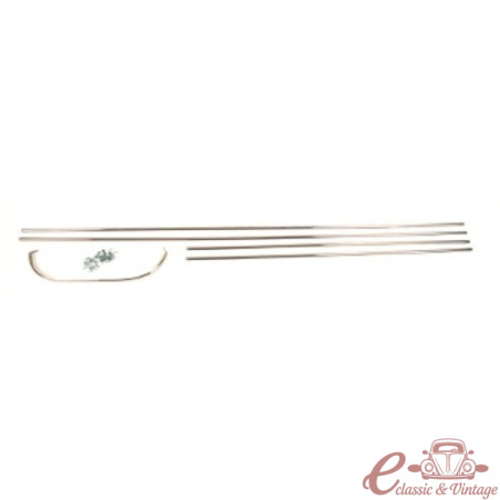 Kit de molduras  de puerta cromadas para escarabajo Sedan 58-59