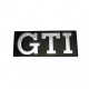 Logotip GTI gris sobre fons negre