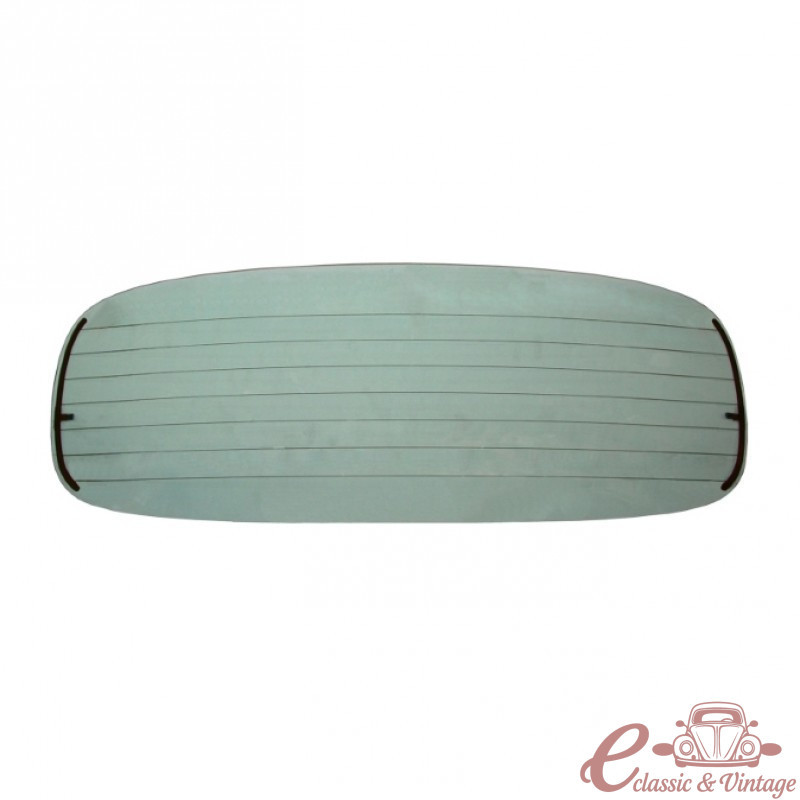 Luneta trasera verde calefactable para cabrio 65-72 + 1303-6/74