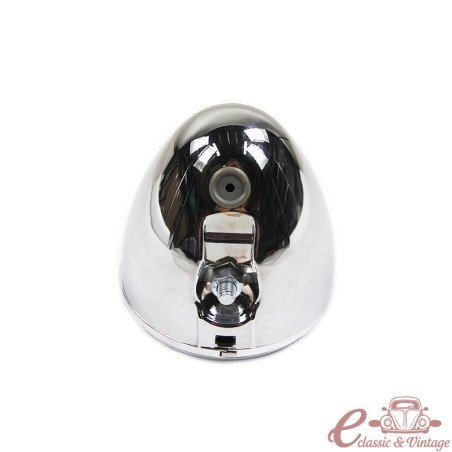 Faro redondo completo H4 + cuenco cromado repro