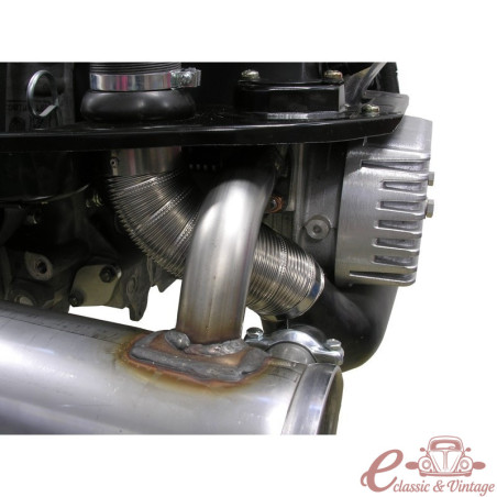 Par de conduítes flexíveis com cabos de corrida sur boites de chauffage para moteur Type 1