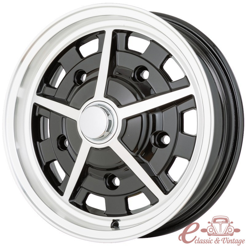 Jante SOUTH AFRICA SPRINTSTAR  preto e polido 4,5x15" 5 x 205 (ET 14)
