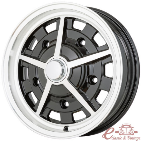 Jante SOUTH AFRICA SPRINTSTAR  preto e polido 4,5x15" 5 x 205 (ET 14)
