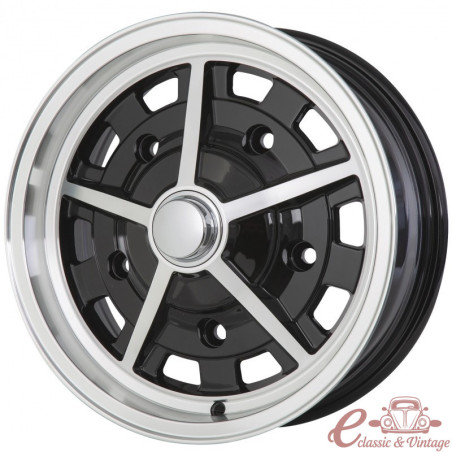 Jante SOUTH AFRICA SPRINTSTAR  preto e polido 5,5x15" 5 x 205 (ET 14)