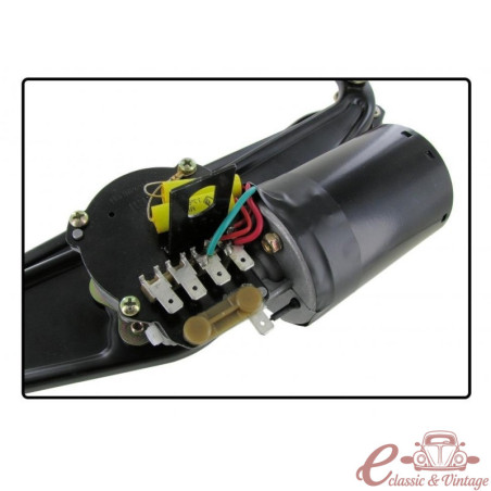 Mecanisme eixugaparabrises complet amb braç, eixos i motor de 12V 71-