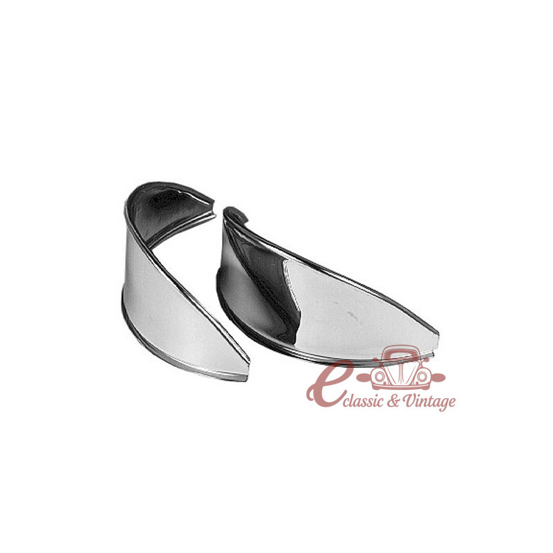 Par de palas dos faróis cromada -7/67