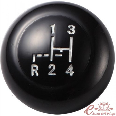 Botão de engrenagem VINTAGE SPEED diâmetro preto 10mm