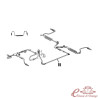 Tub de 3,5/8 mm des del cilindre mestre cap a la part posterior d'ACER INOXIDABLE excepte Acadiane