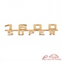 Monograma "1600 super" cor OURO para Porsche 356 pré-A/A/B/C