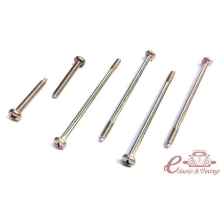 Conjunto de 6 parafusos piloto de plástico 1300 8 / 67-7 / 73 e 1302