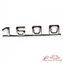 Insigne "1600" couleur ARGENT pour Porsche 356 pré-A/A/B/C
