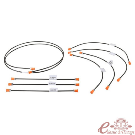 Conjunt de 8 tubs de fre rígid per a Porsche 356 B T5