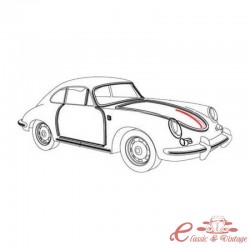 Segell de mànec del capó davanter per a Porsche 356 B/C