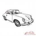 Joint de lunette arrière pour Porsche 356 A/B/C Coupé