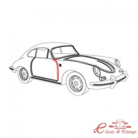 Junta de la porta interior per a Porsche 356 A/B/C
