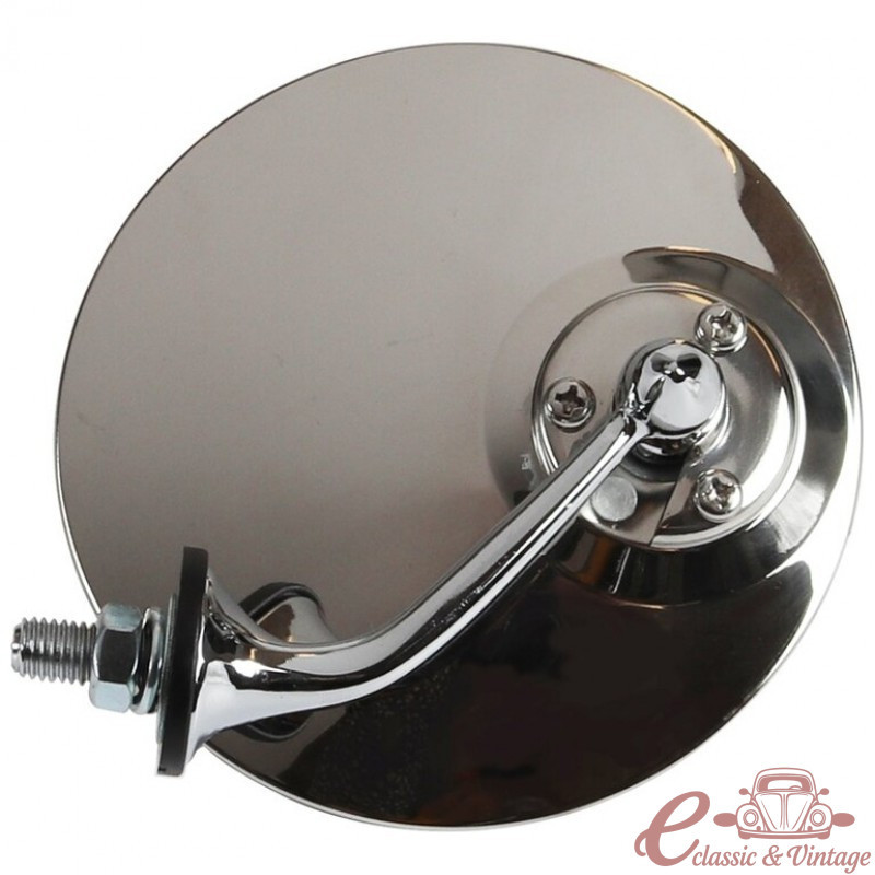 Mirall rodó "Estil Lucas" diàmetre 10cm en acer inoxidable polit
