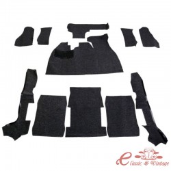 kit tapis intérieur noir cabriolet 73-79