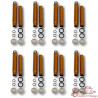 Set de 8 tubos de guias de balancines SCAT (Modelo con dos juntas toricas por tubo)