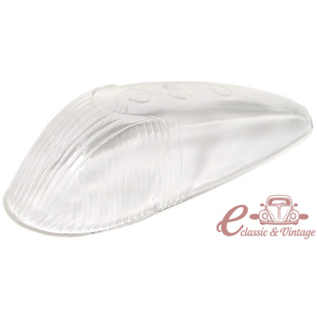 glace de clignotant d'aile blanche 8/58-7/63 Hella (avec marquage CE)