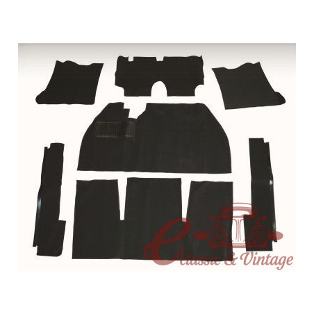 kit moquette intérieur noire 69-72
