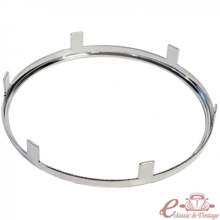 Aro embellecedor de botón de bocina cromado para Porsche 356 B/C