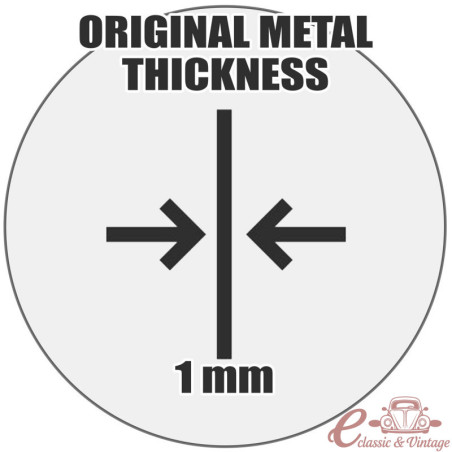 Asa dianteira esquerda 11/52-7/59 com grade em forma de buzina