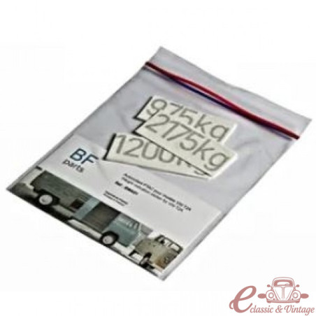 Set de 3 autocollants PTAC pour T2 8/67-7/71