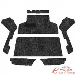 61-67 Kit de carpete preto com orifício de aquecimento (7 peças)