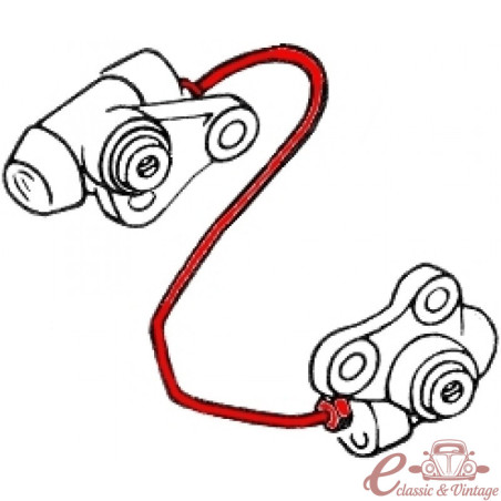 Tub de fre davanter rígid 55-7/67 (entre els 2 cilindres de rodes)