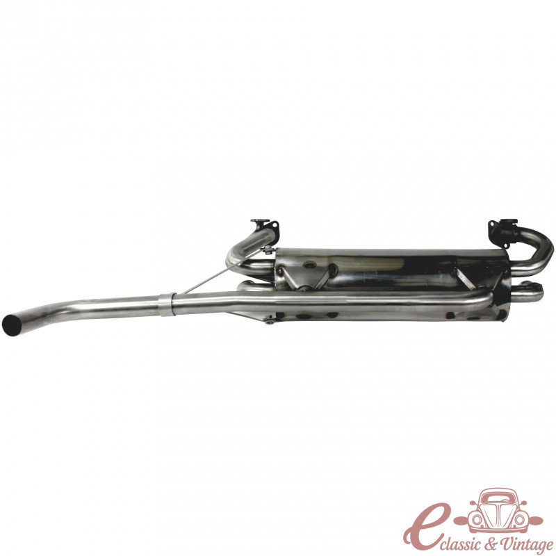 Silencieux d'échappement complet INOX type origine 1600cc T2 8/67-7/79
