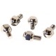 Set de 5 tornillos de rueda abombado (12x1,5) largo 16mm cabeza 22mm