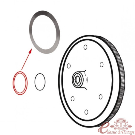 Espesor de la cuña de juego axial 0,30 mm T1 8/60-3/66